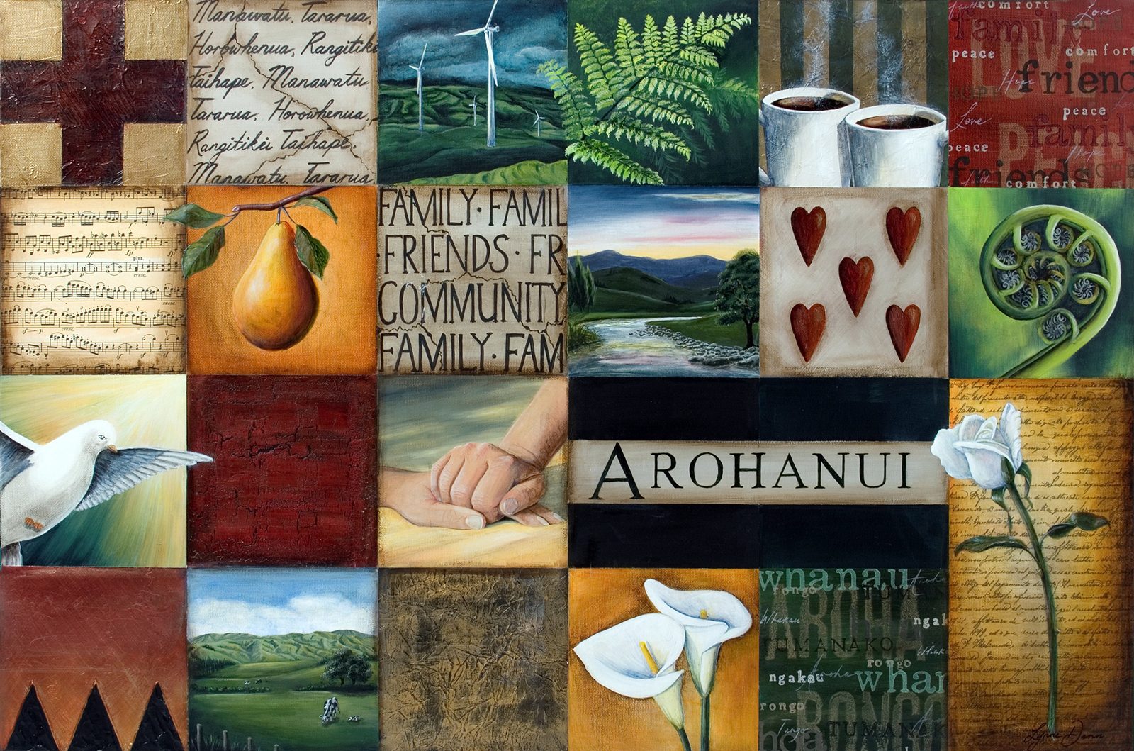 Arohanui Hospice reception artwork