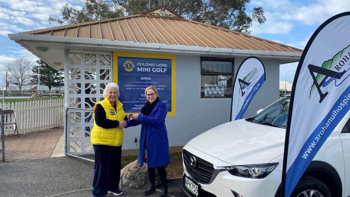 Handing keys over for car